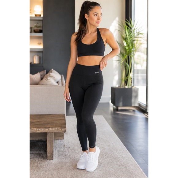 PINK Victoria's Secret Pants - PINK Victoria's Secret Ultimate Leggings XS Black High Rise Athletic Yoga Gym